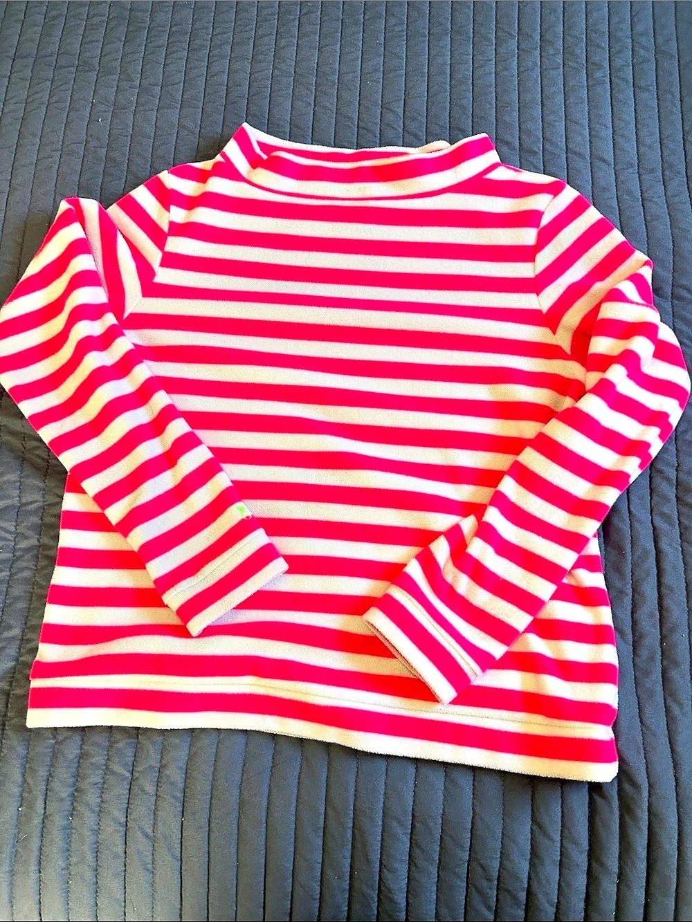 dudley stephens Park Slope Turtleneck Pink & White Large